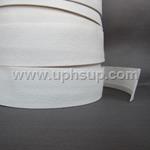 ACB309 Auto Carpet Binding,  #309 White, 1.25" wide, one edge turned, (5 Yard Cut)