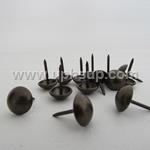 DN550FNNHK Decorative Nails #8 - Dull Dark French Natural, 7/16" diameter, 1/2" shank, 1,000 pcs. (PER BOX)
