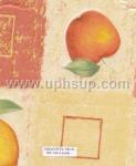 FBTWP026-2 Tablecloth, Fleece-Backed Vinyl Teracotta Fruit,  54" (PER YARD)
