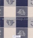 FBTWP057-1 Tablecloth, Fleece-Backed Vinyl  Nautical Blue, 54" (PER YARD)