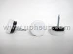 FGL20MMPLW Furniture Glide - 7/8" White Rubber Cushion, 3/4" shank (EACH)