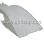 V2HPSWH5 HOOK ONLY Fastener, Stick-On Pressure Sensitive, White, 2", (5 YARD CUT)