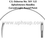 NEC3H Needle 3-1/2" - 17 ga., Light Curved Round Point (EACH)