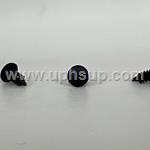 ATF02-5602 AUTO TRIM FASTENERS #5602, Shield Retainers:
5/32" (4 mm) hole size, 7/16" Stem length, 23/64" head diameter, black nylon (100 PCS.)