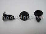 ATF13-JL23 AUTO TRIM FASTENERS #JL-23, Weatherstrip Retainers: 
13/64" (5 mm) hole size, 11.50 mm stem length, 10 mm head diameter, black nylon (50 PCS.)
