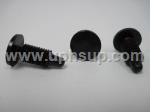 ATF25-5506 AUTO TRIM FASTENERS #5506 Trim Panel Retainers: 1/4" (6.30 mm) hole size, 23/32" stem length, 1/2" head diameter, black nylon (50 PCS.)