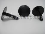 ATF32-5628 AUTO TRIM FASTENERS, #5628 Shield Retainers: 1/4" (6.30 mm) hole size, 1" head diameter, 1-1/16" stem length, black (25 PCS.)