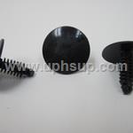ATF40-9849 AUTO TRIM FASTENERS #9849, Fascia Panel Retainers:  9/32 (7 mm) hole size, 27/32" Stem length, 1" head diameter, black (25 PCS.)