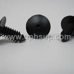 ATF47-10611 AUTO TRIM FASTENERS #10611: Shield Retainers: 19/64" (7.50 mm) hole size, 21 mm stem length, 20 mm head diameter, black nylon, (25 PCS.)