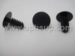 ATF53-9520 AUTO TRIM FASTENERS #9520: Hood Seal Retainers: 1/4" (6.3 mm) hole size, 21/32" stem length, 5/8" head diameter, black nylon (25 PCS.)