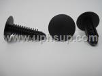 ATF54-8862B ATF54-8862 AUTO TRIM FASTENERS #8862: Shield Retainers: 5/16" (8 mm) hole size, 1-1/16" stem length, 3/4" head diameter, black nylon (25 PCS.)
