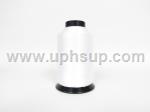 THVP601 Thread - White Vision Outdoor Embroidery Thread, #601, polyester size 40; 5,500 yard spool (EACH)