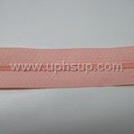 ZIP3N08PE10 Zippers - #3 Nylon, Peach, 10 yds. with 10 gold slides (PER ROLL)