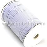 ELAWH.25R Elastic - White flat, 0.25" x 100 yds. (PER ROLL)