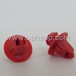 ATF9946 AUTO TRIM FASTENERS. #9946 (23/64") 9mm hole size, Red Nylon, Fender Moulding Retainers (10 PCS.)