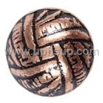 DN7002-OCLR1/2-100 Decorative Nails - Overlap Old Copper Laquered Rolled, 7/16" diameter, 1/2" shank, 100 pcs. (PER BAG)