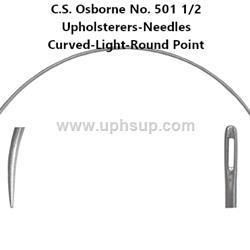 NEC3H Needle 3-1/2" - 17 ga., Light Curved Round Point (EACH)