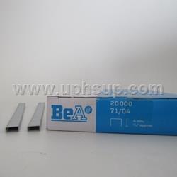 STBE7104D Staples - Galvanized BeA #7104 - 5/32",  20,000 pcs. (PER BOX)