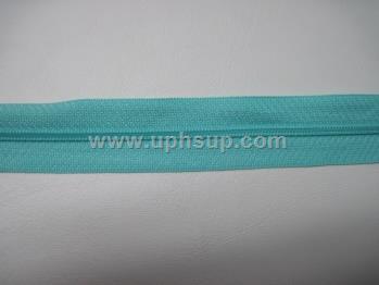 ZIP3N09LT Zippers - #3 Nylon, Light Turquoise, 100 yds. (PER ROLL)